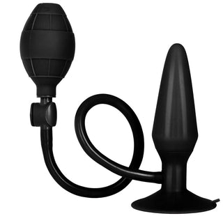 Black Booty Call Pumper Silicone Inflatable Medium Anal Plug by California Exotic – Discreet Sex Toys & Erotic Games from My Devilish Desires