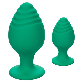 Cheeky Butt Plug Duo Green by California Exotic – Discreet Sex Toys & Erotic Games from My Devilish Desires