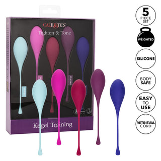 Tighten And Tone Kegel Training 5 Piece Set by California Exotic – Discreet Sex Toys & Erotic Games from My Devilish Desires