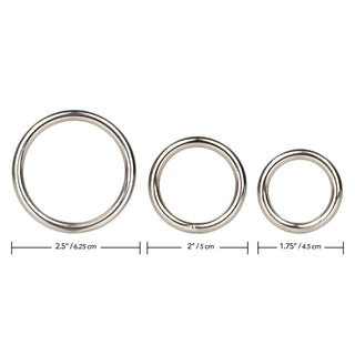 3 Piece Silver Ring Set by California Exotic – Discreet Sex Toys & Erotic Games from My Devilish Desires