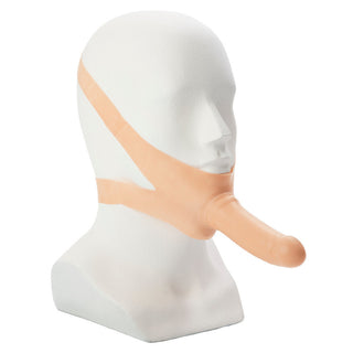 The Accommodator Face Strap On Dildo Flesh by California Exotic – Discreet Sex Toys & Erotic Games from My Devilish Desires