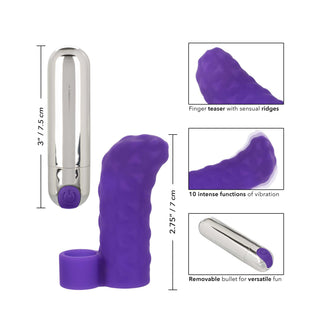 Intimate Play Purple Rechargeable Finger Teaser by California Exotic – Discreet Sex Toys & Erotic Games from My Devilish Desires
