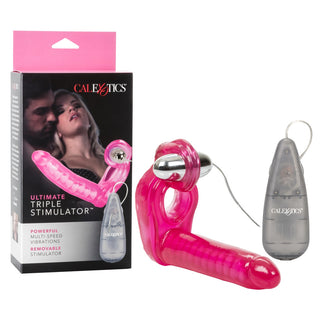 Ultimate Triple Stimulator Vibrating Cock Ring With Dong by California Exotic – Discreet Sex Toys & Erotic Games from My Devilish Desires