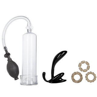 His Essential Pump Kit by California Exotic – Discreet Sex Toys & Erotic Games from My Devilish Desires
