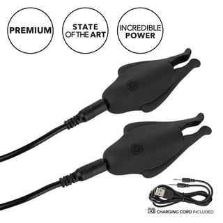 Rechargeable Nipplettes Vibrating Nipple Clamps by California Exotic – Discreet Sex Toys & Erotic Games from My Devilish Desires