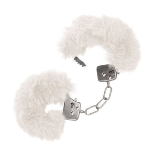 Ultra Fluffy Furry Cuffs White by California Exotic – Discreet Sex Toys & Erotic Games from My Devilish Desires