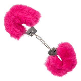 Ultra Fluffy Furry Cuffs Pink by California Exotic – Discreet Sex Toys & Erotic Games from My Devilish Desires