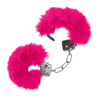 Ultra Fluffy Furry Cuffs Pink by California Exotic – Discreet Sex Toys & Erotic Games from My Devilish Desires