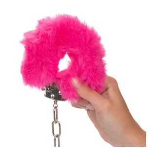 Ultra Fluffy Furry Cuffs Pink by California Exotic – Discreet Sex Toys & Erotic Games from My Devilish Desires