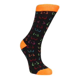 Sexy Socks Free The Titty 42 to 46 by Shots Toys – Discreet Crew Socks from My Devilish Desires