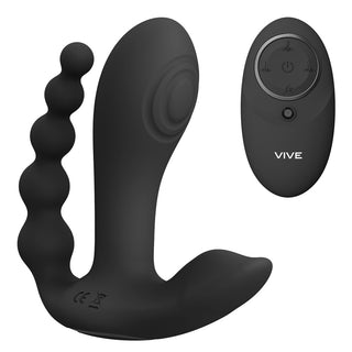 Vive Kata Double Penetrator Vibrator Black by Shots Toys – Discreet Sex Toys & Erotic Games from My Devilish Desires