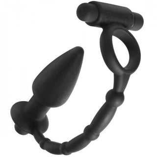 Viaticus Dual Cock Ring And Anal Plug Vibrator by Master Series – Discreet Sex Toys & Erotic Games from My Devilish Desires