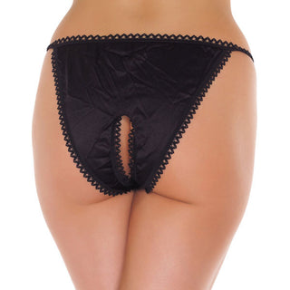 Black Crotchless Tanga by Rimba – Discreet Thongs from My Devilish Desires