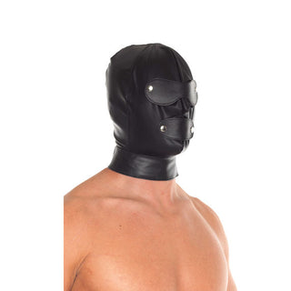 Leather Full Face Mask With Detachable Blinkers by Rimba – Discreet Sex Toys & Erotic Games from My Devilish Desires