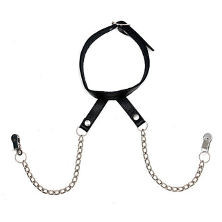 Nipple Clamps With Neck Collar by Rimba – Discreet Sex Toys & Erotic Games from My Devilish Desires