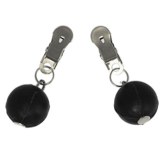 Nipple Clamps With Round Black Weights by Rimba – Discreet Sex Toys & Erotic Games from My Devilish Desires