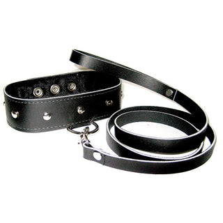 SportSheets Leather Leash And Collar by Sportsheets – Discreet Sex Toys & Erotic Games from My Devilish Desires